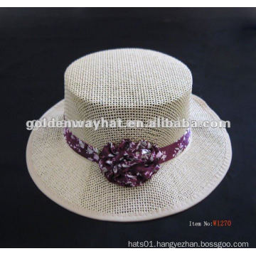 ladies women straw boater hats for sale wholesale to decorate